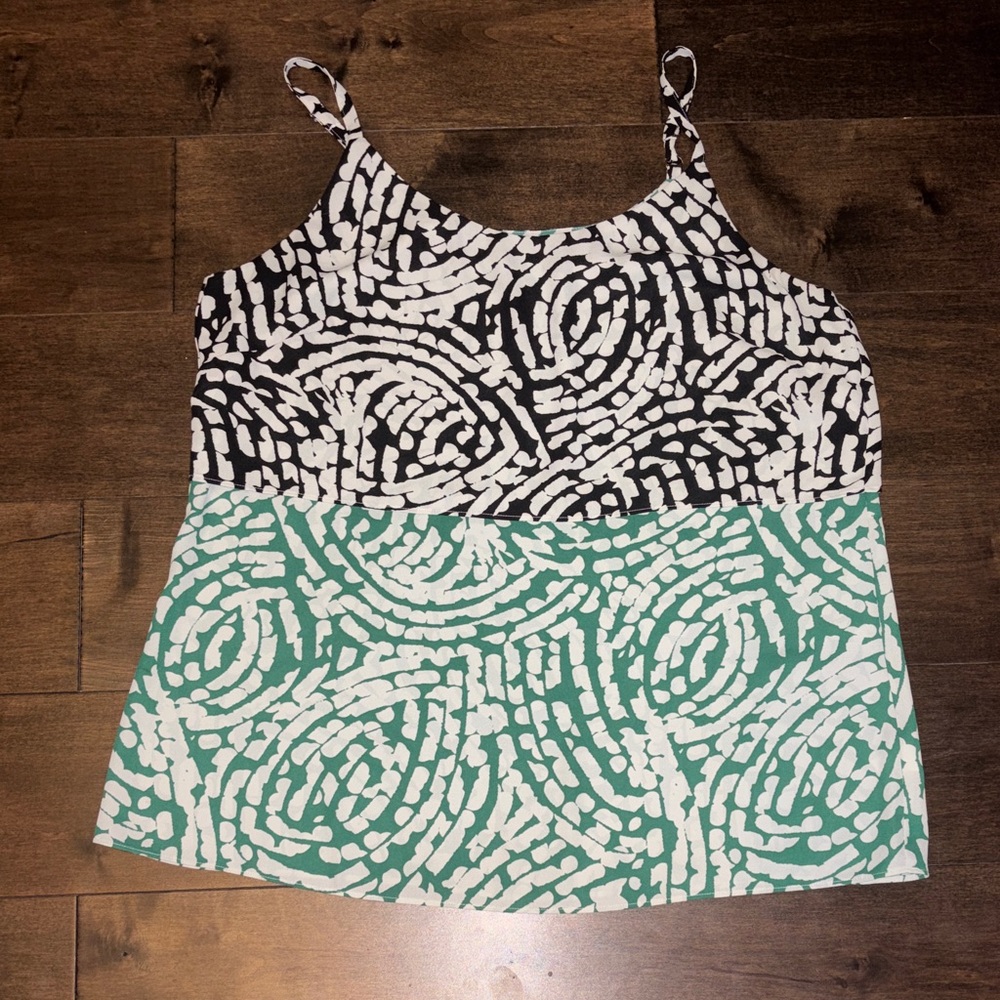 CAbi Hobnob Layered Swirl Tank